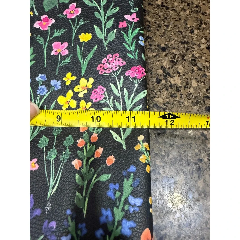 Day Designer Floral Folio Case Black Wildflower Tablet Planner‎ Sleeve Organizer